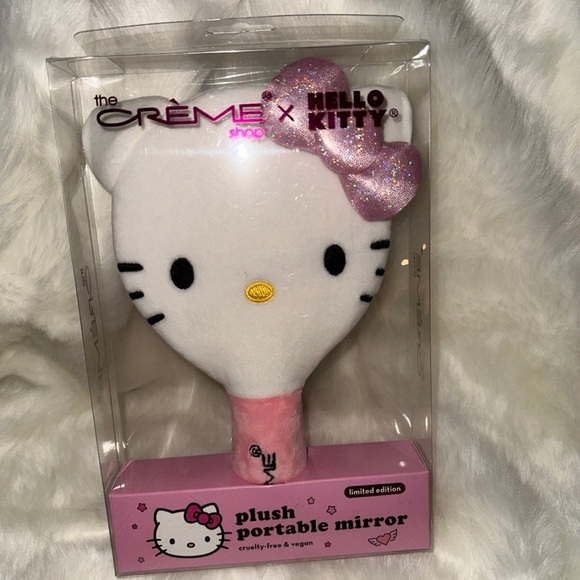 Hello Kitty, portable plush mirror - Picture 1 of 2